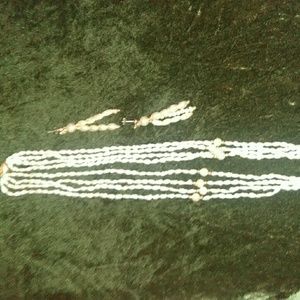 Necklace and earrings